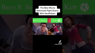 The bee movie: bathroom fight scene with healthbars Barry B. Benson vs Ken