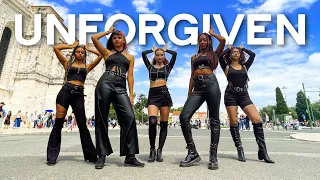 [KPOP IN PUBLIC | LISBON] LE SSERAFIM (르세라핌) 'UNFORGIVEN' Dance Cover by FOOTWORK - ONE-TAKE