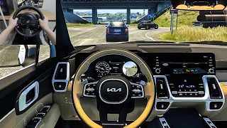 Euro Truck Simulator 2 - KIA Sorento Hybrid [Steering Wheel Gameplay]