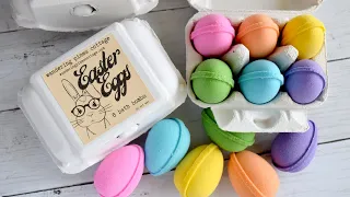 Making Easter Egg Bath Bombs with Cada Molds, Lots of tips included