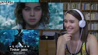 Aquaman Official Trailer 1 Reaction By Girls ll Aquaman Mashup