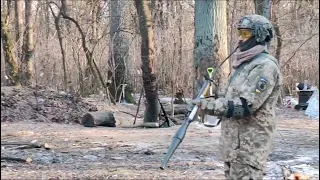 RPG-76 weapons training & demonstration for Ukrainian Forces.