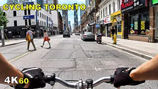 Cycling Across Toronto (Narrated) on Yonge Street - July 13, 2020 [4K]