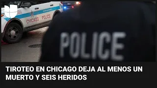 Al menos una persona muerta y otras seis heridas deja un tiroteo en Chicago