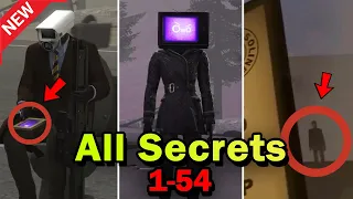 Skibidi Toilets 1-54 ALL Secrets & Easter Eggs  (Complete Edition)