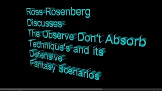 Applying Observe Don't Absorb Technique by Using Defensive Fantasy Techniques.  Narcissism Expert