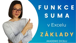 Funkce SUMA základy | SUMA, SUBTOTAL, AGGREGATE, Automatická suma