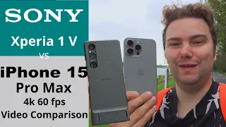 Xperia 1 V vs iPhone 15 Pro Max - 4k 60fps video sample