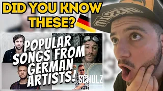 Reaction to Popular songs from German artists!