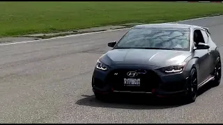 hyundai kona n vs veloster n at the track