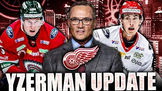 Steve Yzerman Gives Update On Red Wings Top Prospects (Simon Edvinsson, Elmer Soderblom—Frolunda)