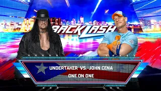 WWE 2K24 - Undertaker vs John Cena - BackLash at WrestleMania | 4K60 | #wwe2k24