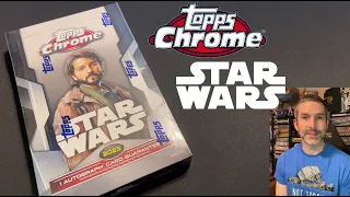 Pulling a Case Hit from a Topps Chrome Star Wars 2023 Hobby Box | 24 Packs with a guaranteed auto