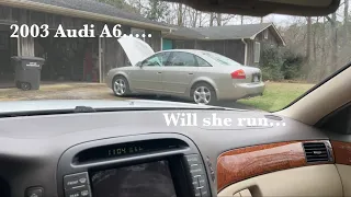 Starting up the old Audi A6!  She’s been sitting over a year!  POV Test Drive! Will she run?