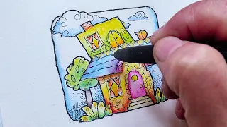 Adding Details to Your Tiny House - Day 10 of 100 Day Art Project