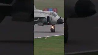 MILITARY RESPECT - Viggen fighter jet executes 3 point turn better than most car drivers! #shorts