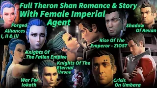 SWTOR FULL THERON SHAN ROMANCE With FEM. IMPERIAL AGENT(FA,SOR,ROTE,KOTFE,KOTET,WFI,CrisisOnUmbara)