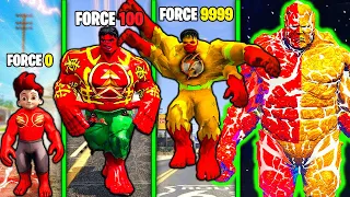 SHINCHAN Challenge Every RED & GOLD HULK For Race In GTA 5 !