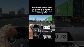 Using turn signals on a BMW