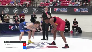 2024 U17 U.S. Open: Dreshaun Ross vs Elijah Diakomihalis: 92 kg Best 2-3 Finals