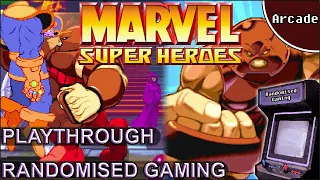 Marvel Super Heroes - Arcade - Intro & Juggernaut 1CC Playthrough on hardest 8 Star Difficulty [4K]