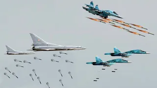 Massive Fire!! Russian Air Force • TU-22 • SU-34 Bomber • Destroy Targets