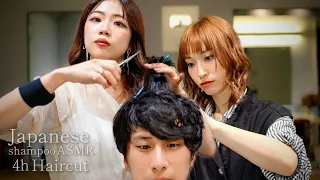 ASMR 99.9% makes you sleepy. Relax with an apprentice hairdresser's slow haircut