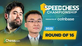 Speed Chess Championship 2023 Round of 16 Part 2 | Hikaru v Yu Yangyi Fight To Advance | !coinbase