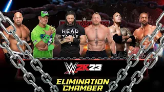 WWE 2K23 — 6 Man ELIMINATION CHAMBER Match!