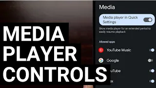 Android 12 Feature Spotlight - Customize the Quick Settings Media Player Control Notification