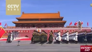 Honor guards’ first presence in V-Day parade