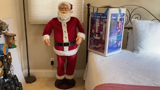 Gemmy 2003 Christmas Animated Life Size 5 Foot Dancing Santa “Singin’ Swingin’ Santa”