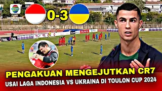 🔴GEGERKAN EROPA‼️Pengakuan CR7 Usai Laga Indonesia Vs Ukraina Di Toulon Cup 2024.