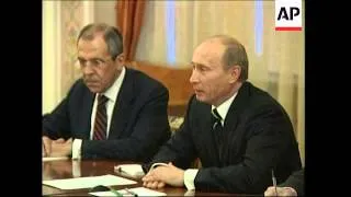 Putin meets parliamentary majority leader Hariri