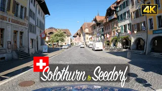 Driver's View: Driving from Solothurn to Seedorf, Switzerland 🇨🇭