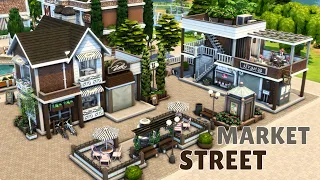 Торговая улица Симс 4 🛒Shopping street The Sims 4 | Строительство | NO CC