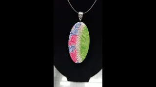 Polymer clay pendant 2 part 1