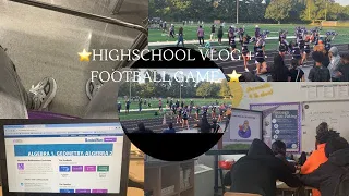 school vlog + mini football game vlog *highschool edition*