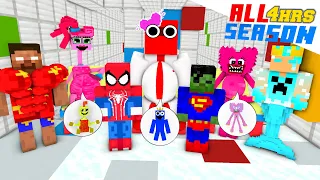 Monster School :ALL SEASON DR, POPPY PLAYTIME & DR RainbowFriend CHALLENGE-Minecraft