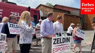 Woman Faints During Lee Zeldin Press Conference After Attack At A Campaign Stop