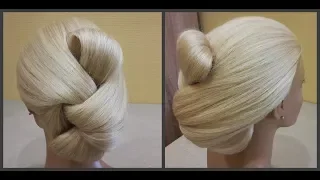 Прически.Быстрая прическа.Легко сделать самой себе.quick and easy hairstyle.easy to make by yourself