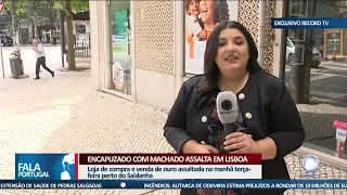 Encapuzado com machado assalta em Lisboa