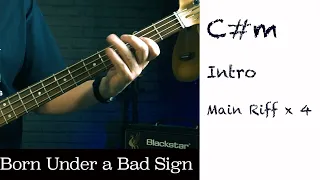 Born Under A Bad Sign Guitar Backing Track in C#