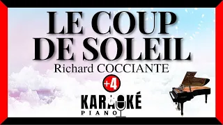 Le coup de soleil - Richard COCCIANTE (Karaoké Piano Français - Higher Key)