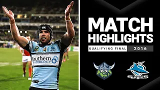 The Grand Final run starts | Raiders v Sharks Match Highlights | Qualifying Final, 2016 | NRL