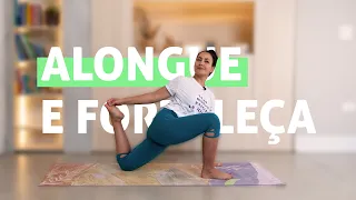 Yoga para fortalecer e alongar pernas e quadris | 25 Min - Pri Leite