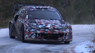 CRAZY New Toyota Yaris Rally 1 wrc 2022 Test / FULL  ICE & Flat Out