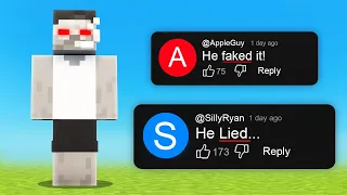 Viewers Expose Minecraft's Fake Shorts