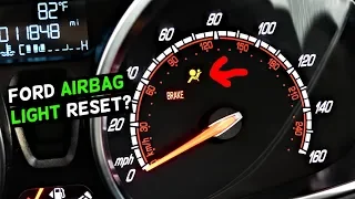 HOW TO TURN OFF AIRBAG LIGHT ON FORD with NO TOOLS Air Bag Reset