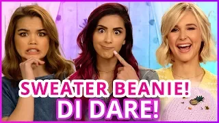 DIY SWEATER BEANIE?! Di Dare w/ Cassie Diamond, Paris Berelc, Isabel May